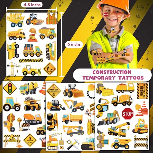 Cars & Trucks Temporary Tattoos for Kids - 50pcs