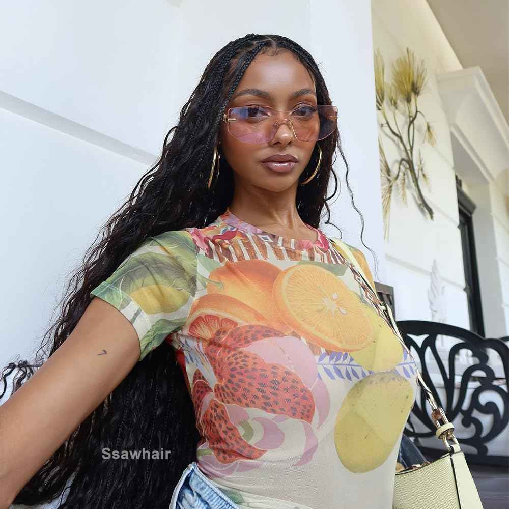 Ssawhair Pre-Divided Deep Wave Bulk Human Hair For Boho Braids Double Drawn Curly Virgin Human Hair Bulk For Braiding Hair Extensions 18Inch 50g 160Roots