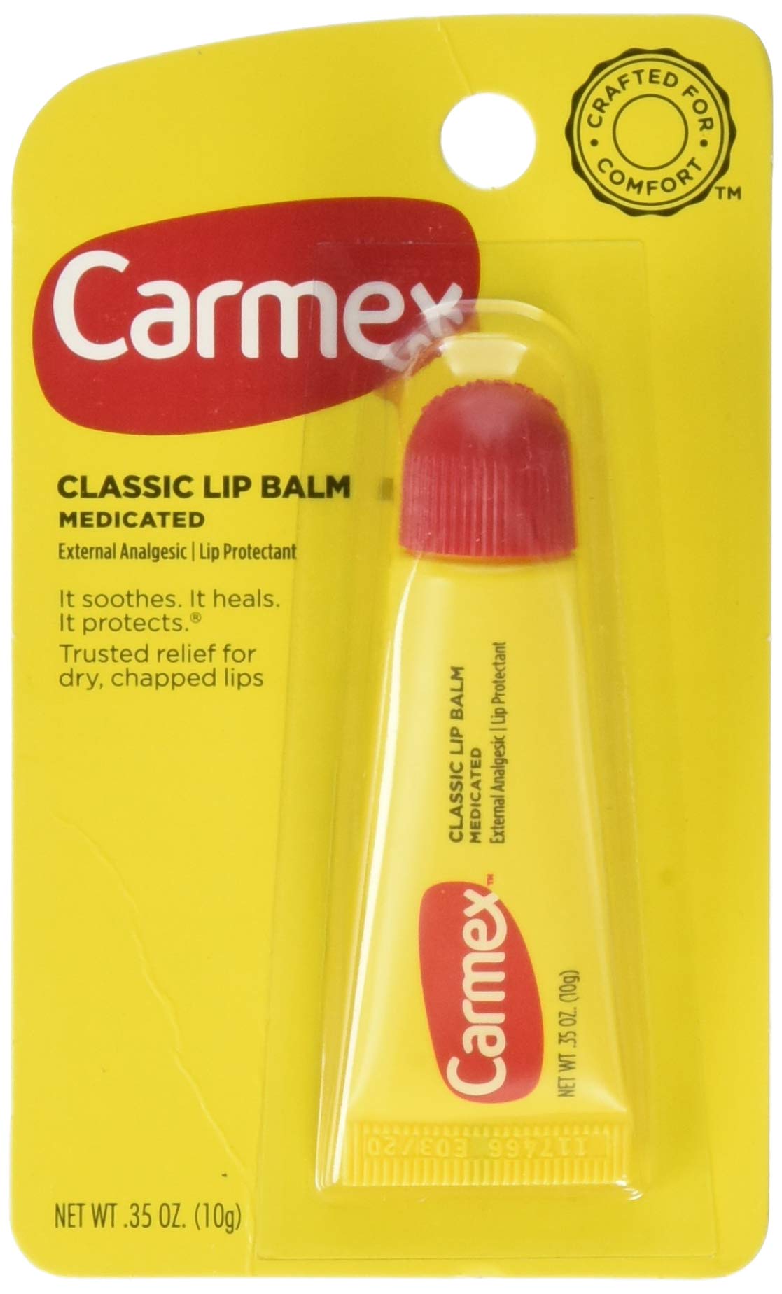 Carmex Classic Lip Balm, Medicated, 0.35 oz