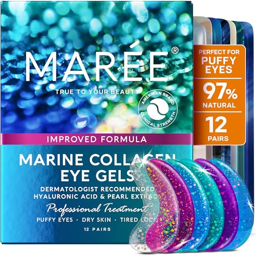 MAREE Cooling Eye Gel Patches for Puffy Eyes & Dark Circles
