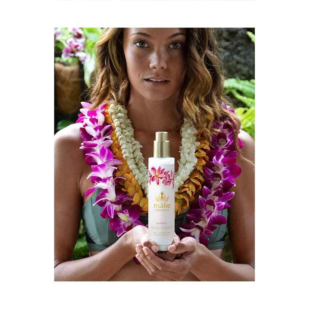 Malie Organics Plumeria Body Cream for All Skin Types, 0.625 lb
