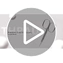 THRAU Extra Fine Cuticle Scissors - Stainless Steel Precision Nail Trimmer
