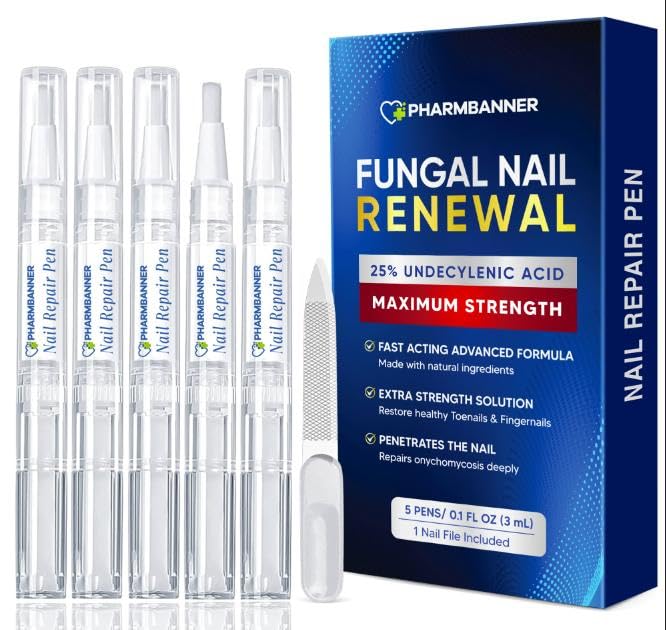 Extra Strength Nail Care Kit for Thick, Brittle Nails - Natural Formula