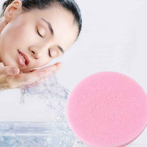 Facial Sponges Compressed,360 Pieces Makeup Remover PVA Professional Round Face Wash Sponges Spa Pads for Women Exfoliating Cleansing,Pink