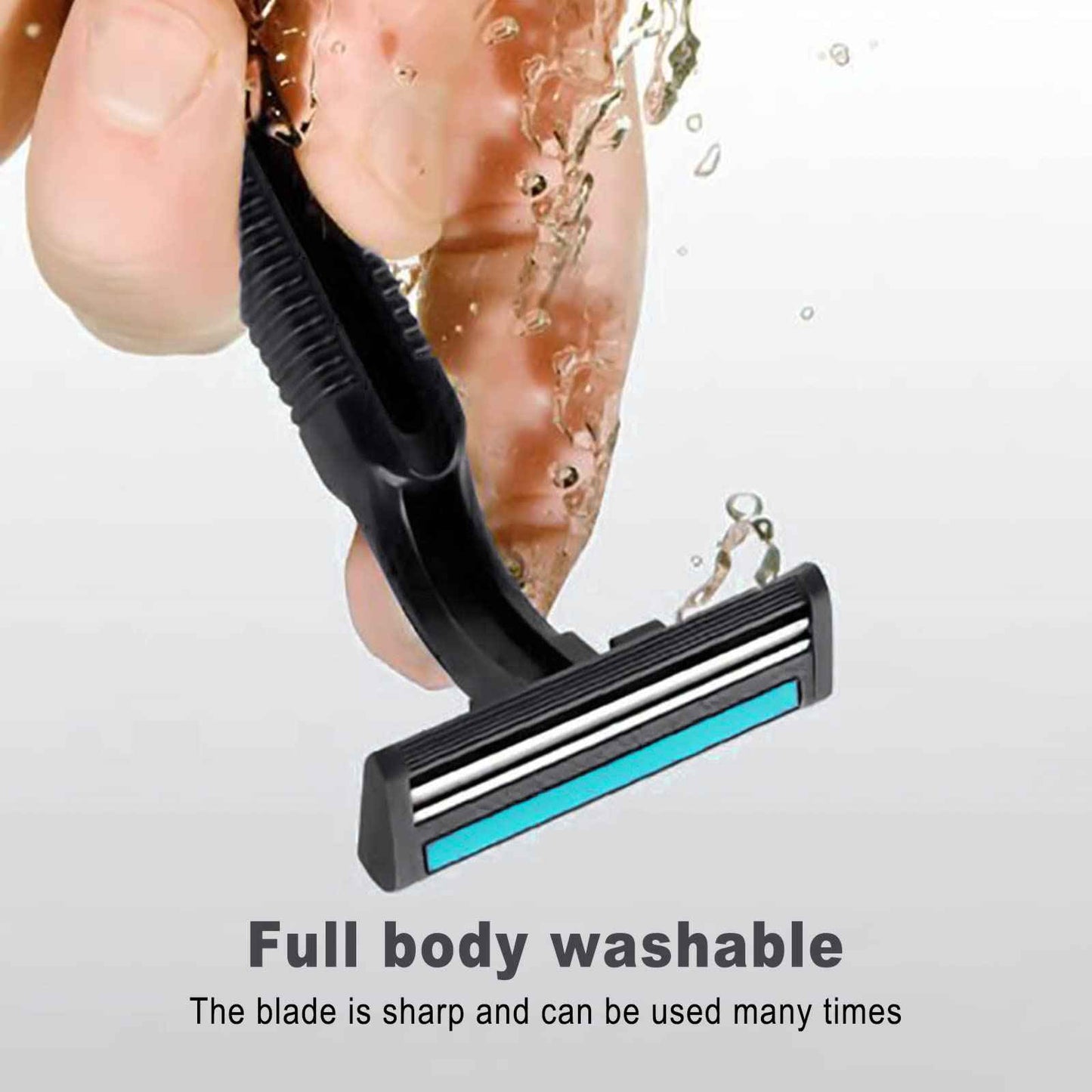 Disposable Razors in Bulk, Bulk Razors with Knife Cap, Black, Individually Packaged Disposable Razors Bulk with Shaving Cream for Hotels, Nursing Homes, Shelters, Homeless, Charities (pack-100)