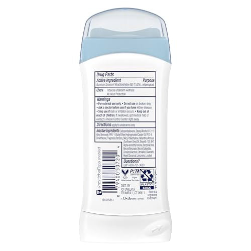 Dove Invisible Solid Antiperspirant Deodorant Stick 2.6 oz 2-Pack for Women