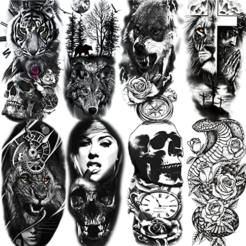 72 Sheets Temporary Tattoo Stickers for Men & Women