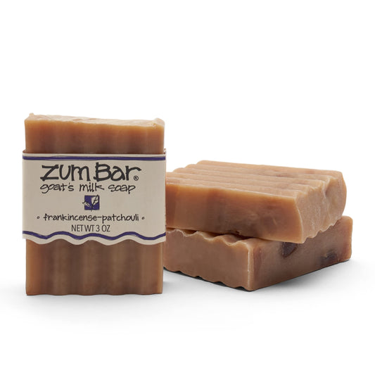 Zum Bar Goat's Milk Soap - Frankincense-Patchouli - 3 oz (3 Pack)