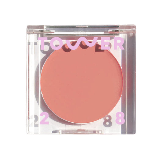 Tower 28 Beauty BeachPlease Cream Blush for Cheeks and Lips - Multi-Purpose Lip and Cheek Tint in Rosy Nude - for Sensitive Skin – Color MAGIC HOUR, Luminous Finish