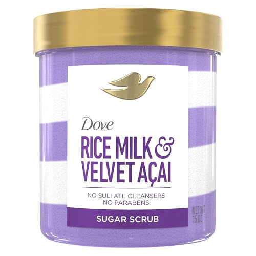 Dove Sugar Body Scrub Acai & Rice Milk 15 oz