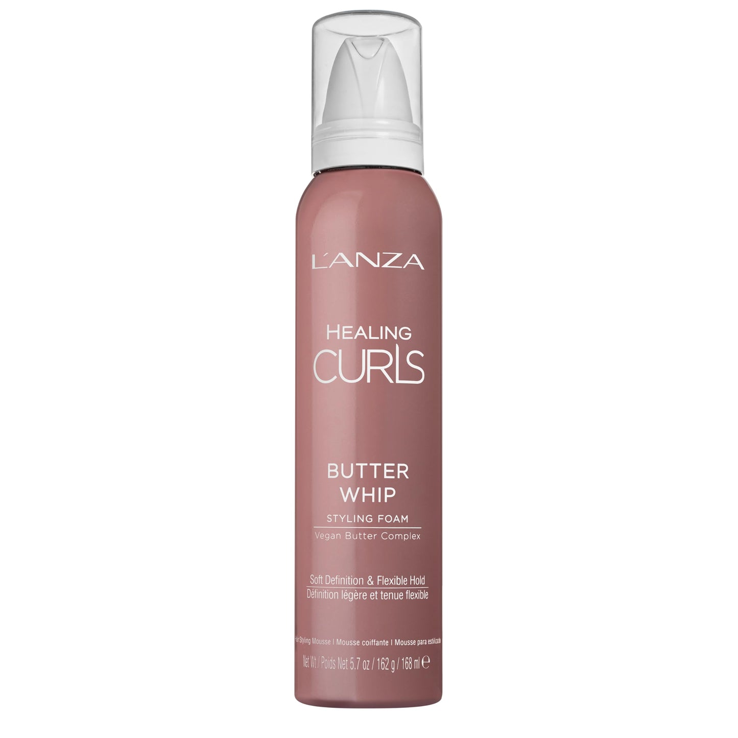 L'ANZA Healing Curls Butter Whip Styling Foam, Hair Styling Mousse for Curly Hair, Wavy Hair & Afro Hair, Lightweight Control, Cruelty Free & Vegan Hair Styling Products & Hair Care