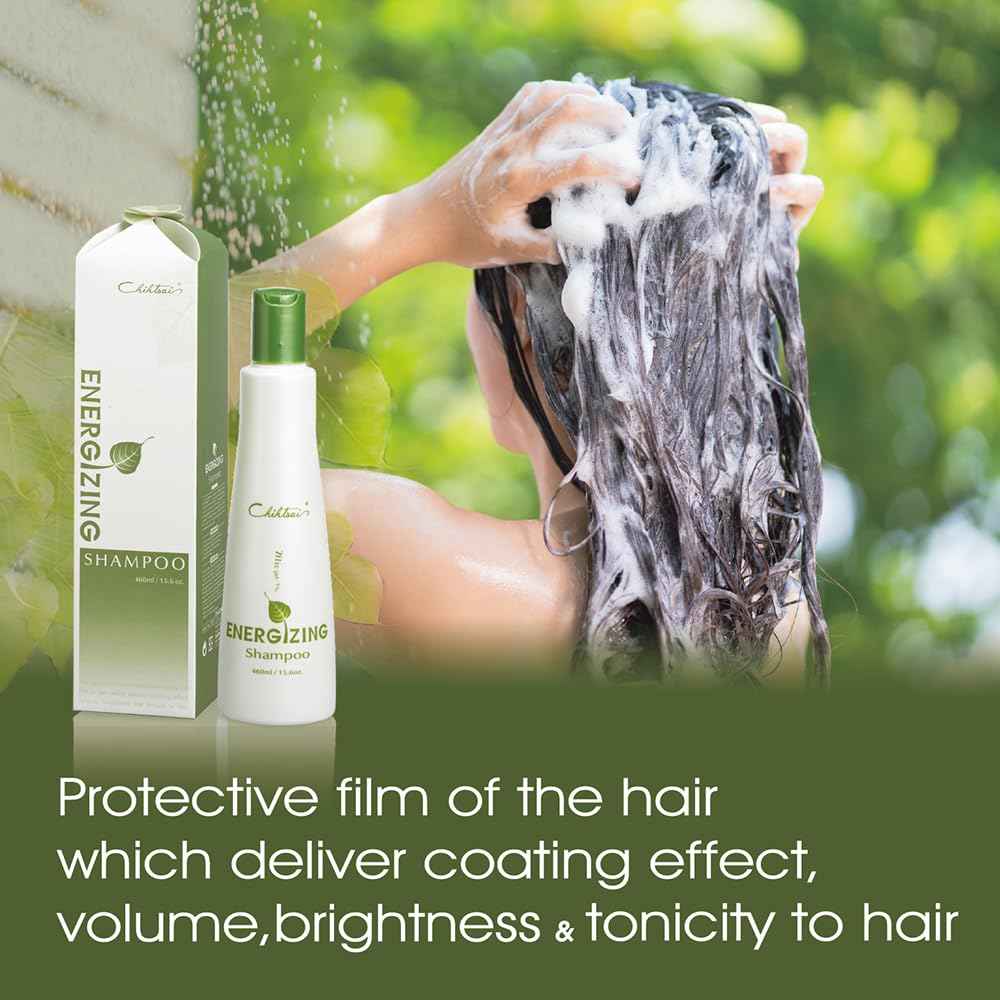 Chihtsai Energizing Shampoo (15.6oz/460ml) - Moisturize hair and Eliminate frizz and static