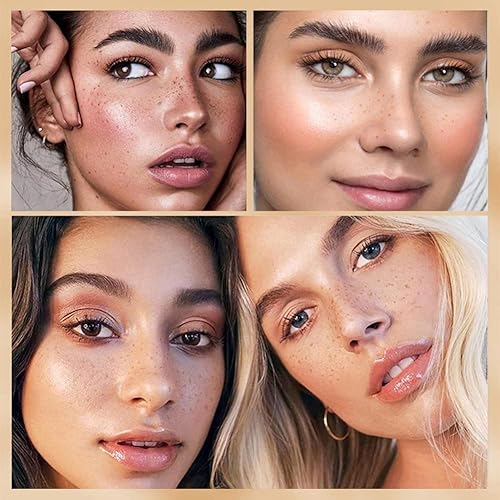 Lovelycat Freckle Pen 4 Colors Natural Freckle Pen Fake Freckle Pen Waterproof Long Lasting Soft Spots Natural Relaxing Sun Makeup (Chestnut)