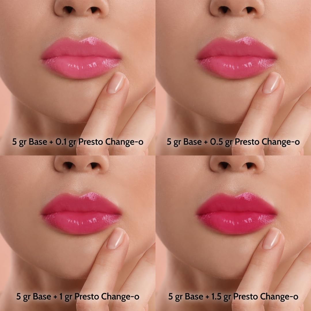 TKB Lip Liquid - Presto Change-o Magic Color| Color Additive, Unique Lip Color, Lip Transformation| Vegan, Gluten & Cruelty Free| Made in USA (64floz (1.9L))