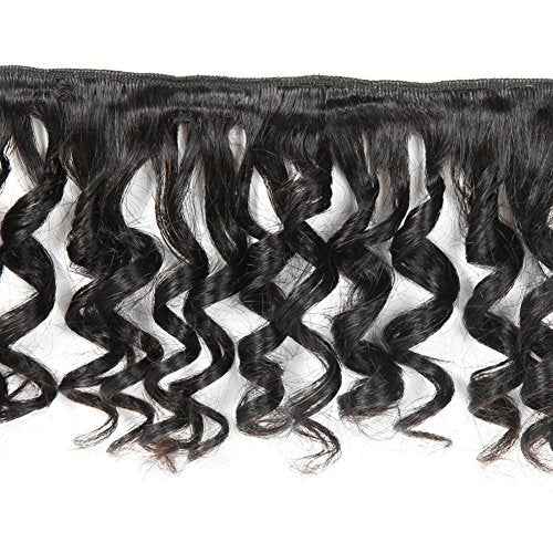 Molefi Brazilian Funmi Hair Curly Weave 4 Bundles with Lace Closure burmese curly bundles human hair with 4x4 Closure 100% Human Hair Extensions 50g/pc Natural Black (8 8 8 8 +8)