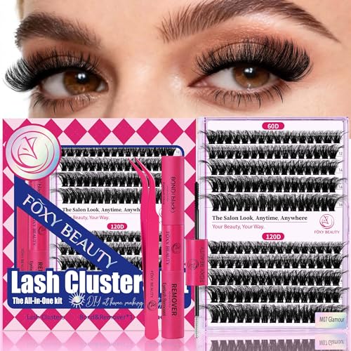 Lash Clusters Kit 60D 120D D Curl Fluffy False Eyelashes