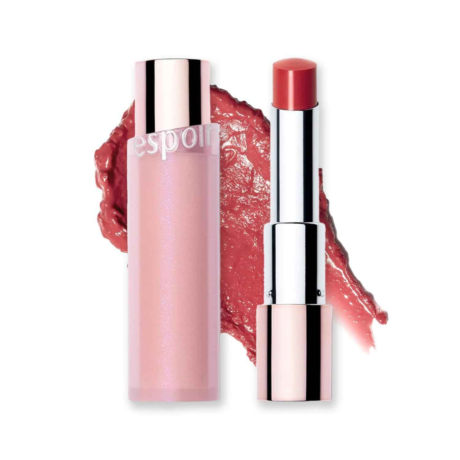Espoir Bare Glow Lip Balm #5 Pinch Rose | Natural Sheer Color Moisturizing Lipstick, Comfortable Finish, Nourishing & Long-lasting Hydration, Cruelty-Free, Korean Makeup, 0.1 oz.