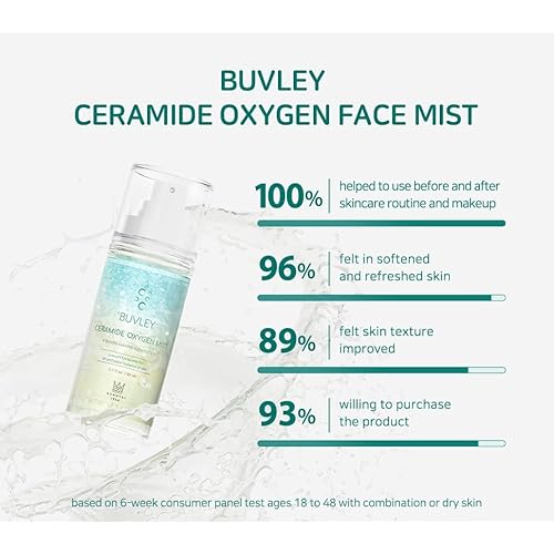 Ceramide Oxygen Face Mist | Low pH, Vegan, Cruelty Free | Hydrating Refreshing Soothing Facial Mist Spray with Antioxidants 2.7 Fl Oz (3)