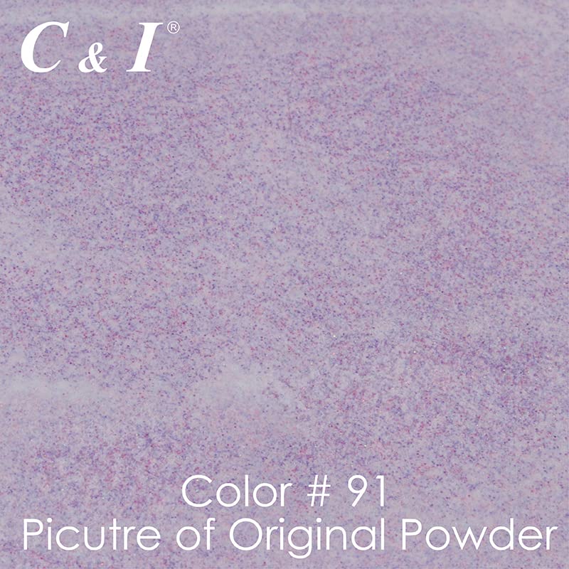 C & I Dip Powder, Glitters Color Collection, Shining Dipping Powder for Nail Beauty, Acrylic Color System (# 91)