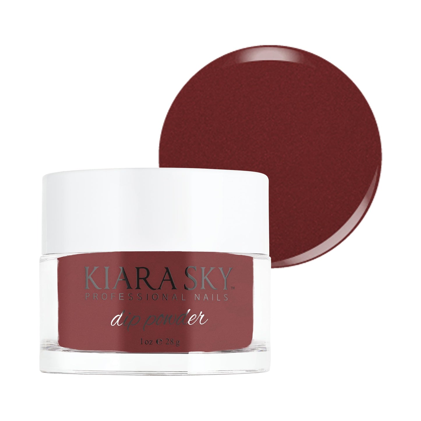 Kiara Sky Long Lasting Nail Dip Powder Red Tones 1 oz, Rustic Yet Refined Shimmer