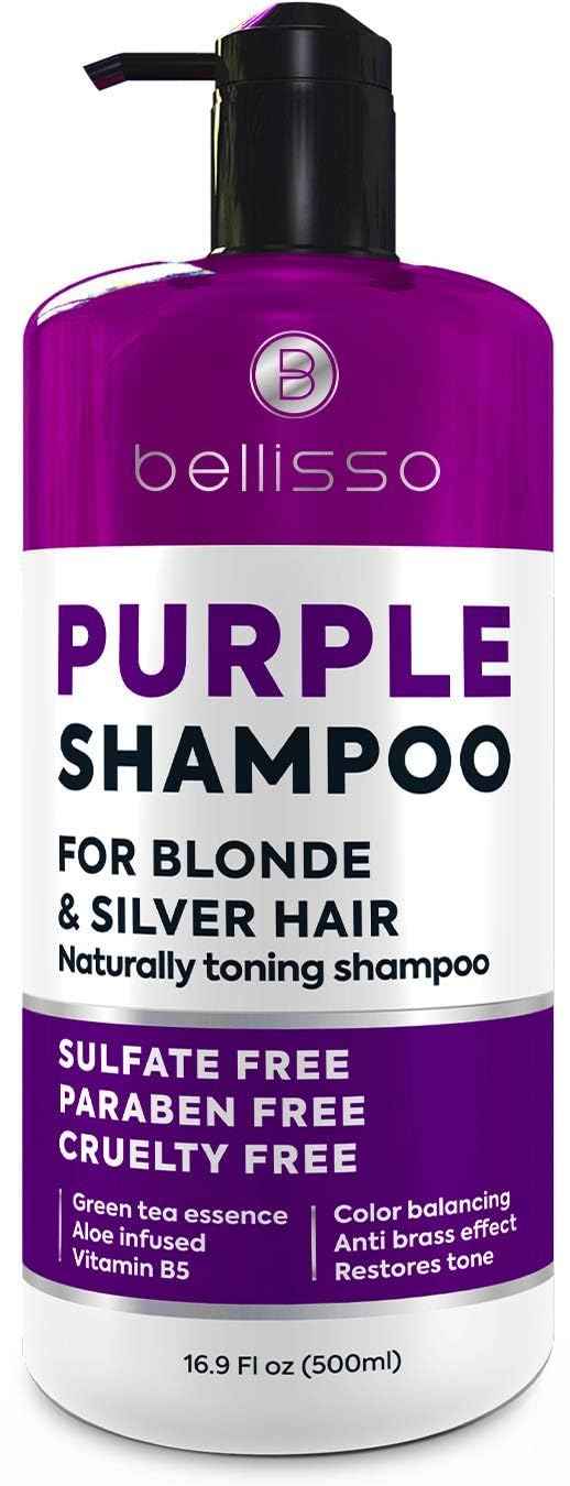 BELLISSO Purple Shampoo and Conditioner Set and Purple Shampoo