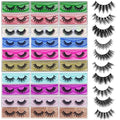 Lashes Bulk Christmas Gifts Mikiwi 30 Pack Eyelashes, 12-20mm 5D Fake Mink Eyelashes Wholesale, Fluffy Natural Volume Eye Lashes, Individual Package Faux Mink Lashes Wholesale