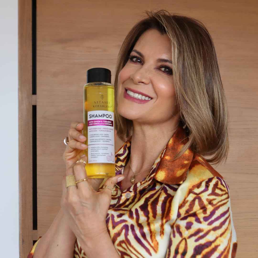 VITASEI Shampoo Kerabless With Onion And Tumeric - Hair Revitalizing and Protection