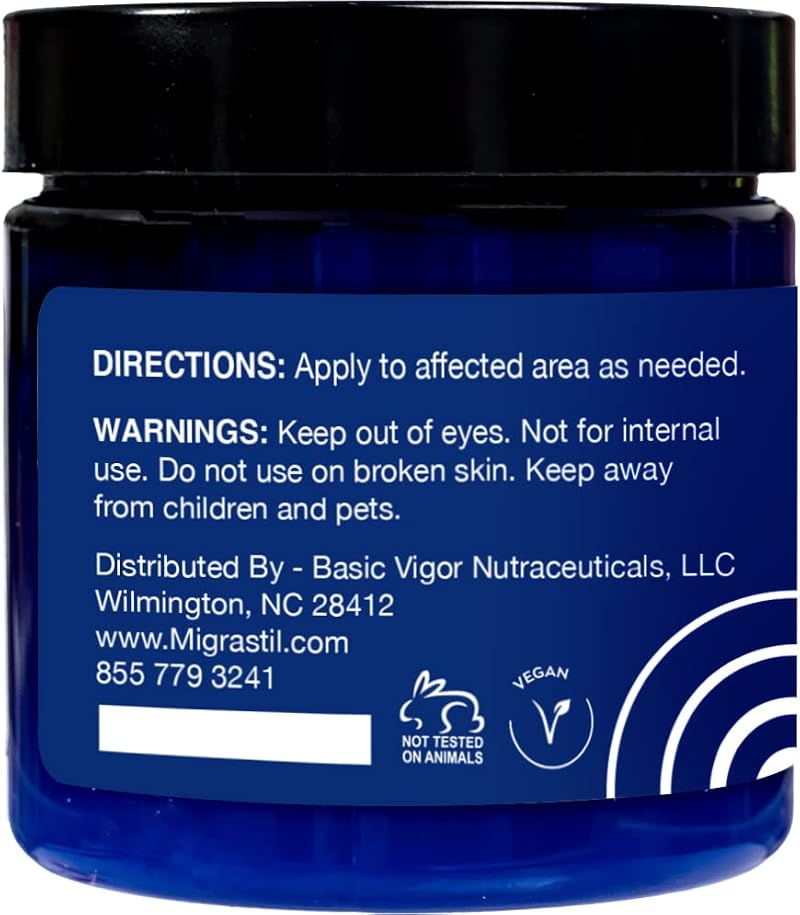 Basic Vigor Migrastil Extra Strength Soothing Cream – 4 oz