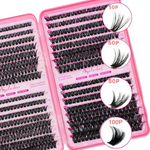 DIY Lash Extension Kit 616pcs Clusters D Curl 9-16mm