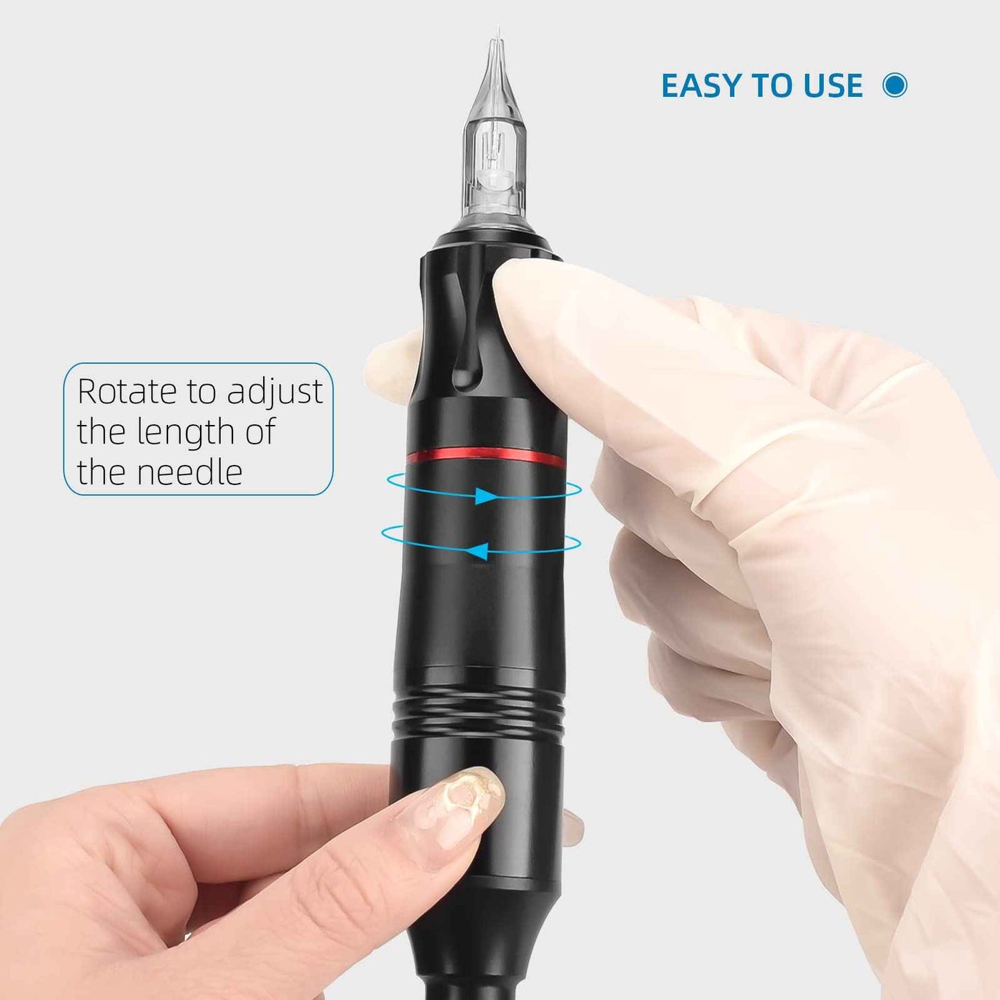 Rotary Tattoo Pen Machine Kit, ATOMUS Tattoo Kit with DC Power Supply 3RL 5RM Cartridge Needles 30ml Tattoo Ink Bandages Ink Cups Tattoo Accessories Supplies Kit for Tattoo Beginners Artists