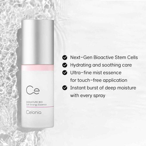 CELONIA Signature Bio Energy Essence Face Mist, Korean Anti-Aging Stem Cell Skin Care, Calming Hydrating Facial Essence Spray For All Types Of Skin, Reduce Redness, Stay Fresh And Glowing 100ml