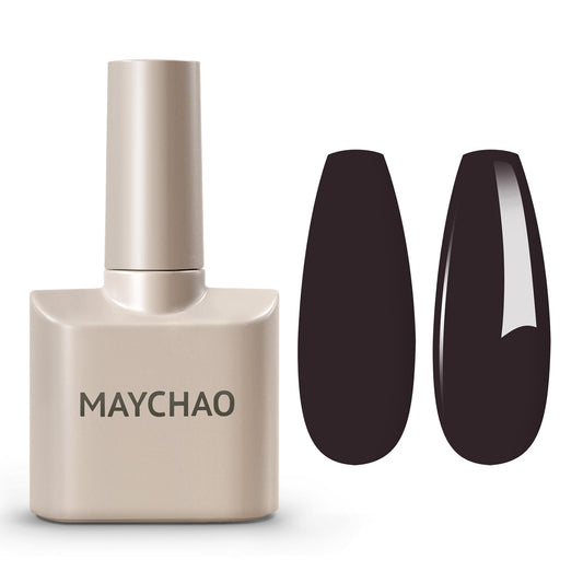 MAYCHAO 15ML Gel Nail Polish 1Pc Chocolate Gel Polish Soak Off UV LED Nail Polish Nail Art Starter Manicure Salon DIY at Home, 0.5 OZ