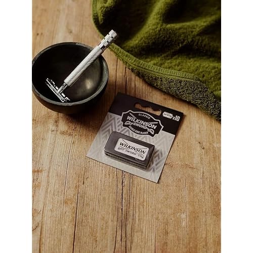 Wilkinson Sword Classic Double Edge (DE) Razorblades - 100 Blades - Packaging May Vary