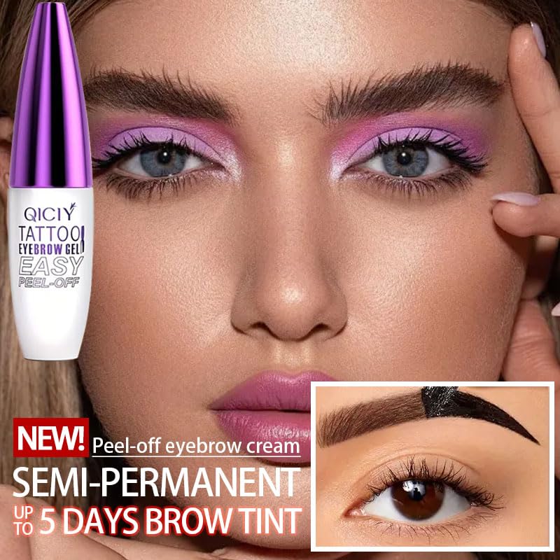 Brown Tattoo Eyebrow Gel Peel Off - 5 Day Waterproof