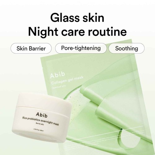 Abib Collagen Gel Mask Heartleaf Jelly 10 Sheets (Soothing) I Korean Vegan Collagen, Cooling Calming Hyaluronic Acid Hydrogel Face Mask Skin Care