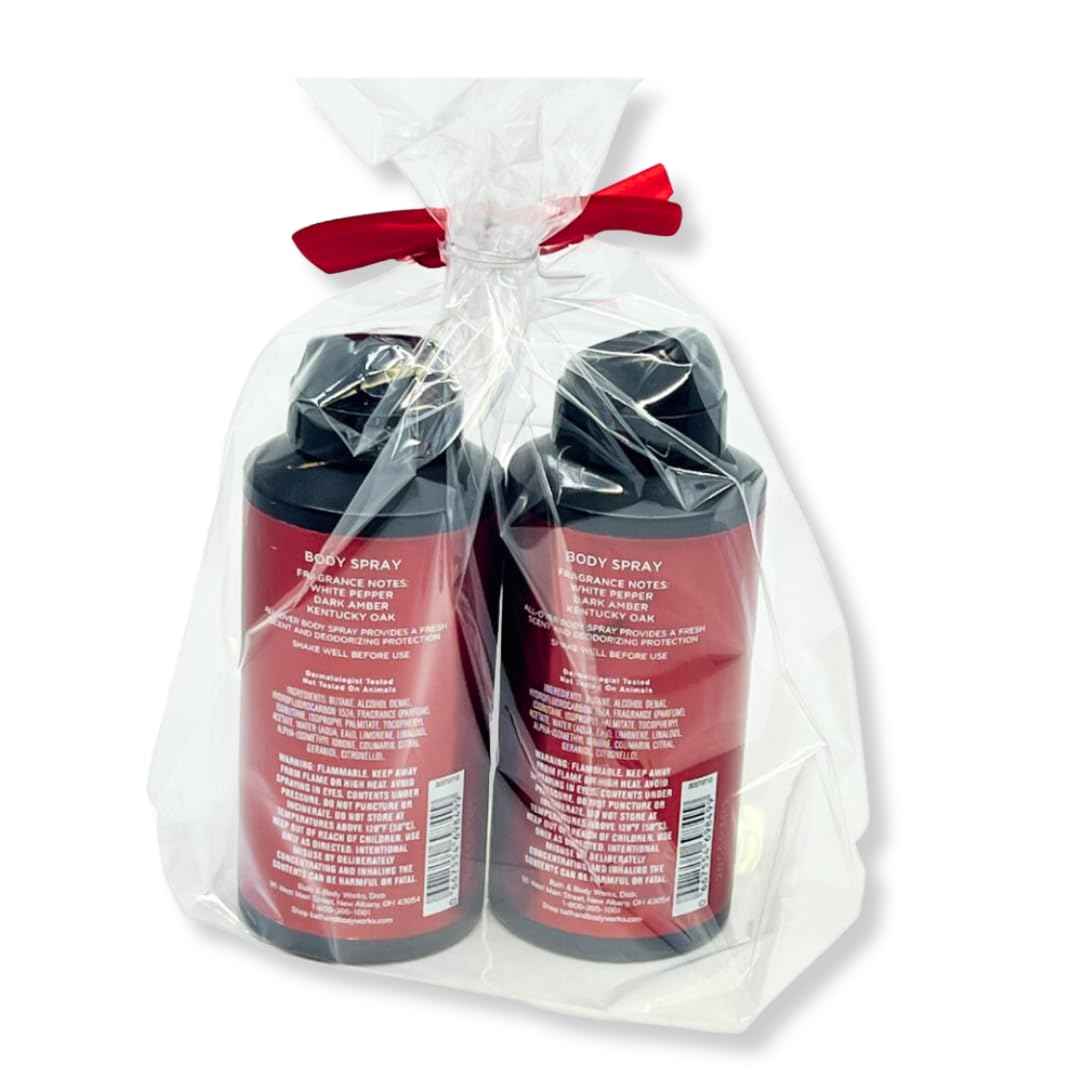 Bath & Body Works Bourbon Body Spray 3.7oz – Gift Pack for Holiday - Men’s Collection – Lot of 2