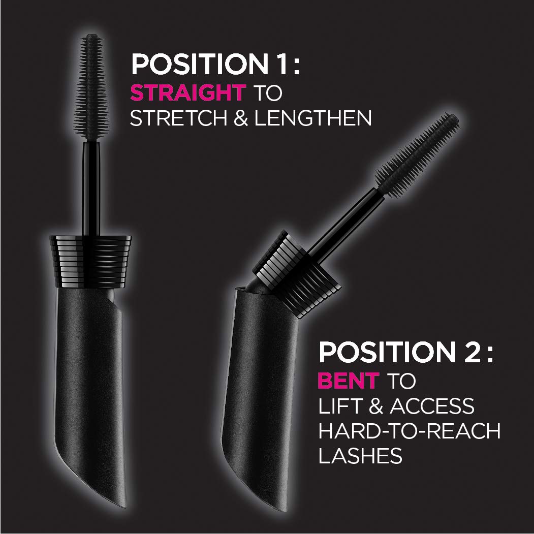 L’Oréal Paris Makeup Unlimited Lash Lifting and Lengthening Washable Mascara, Blackest Black