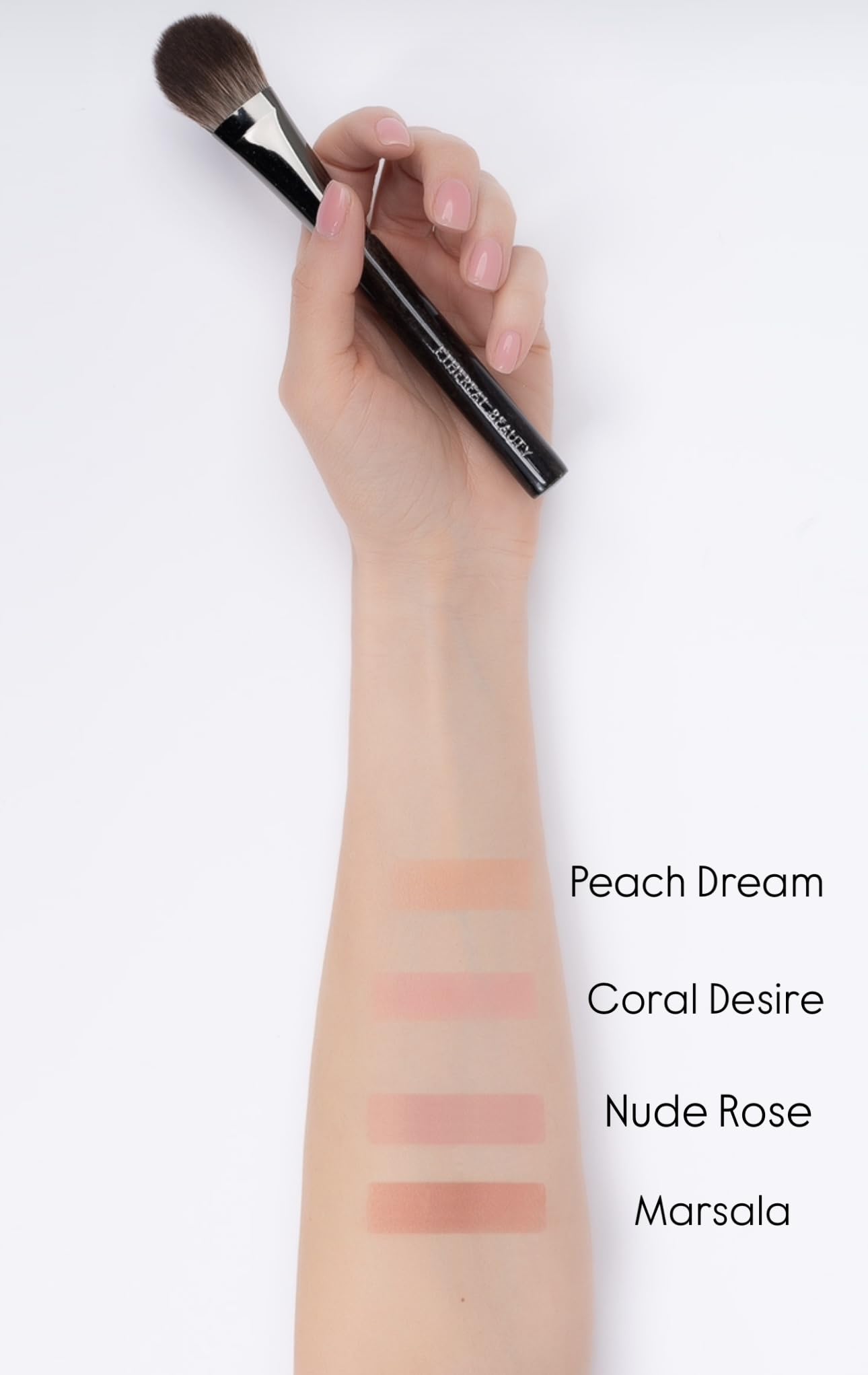 Ethereal Beauty - Mineral Veil Blush - Coral Desire - Semi Matt Finish, Ultra - Thin, Non - Powdery, Natural, Clean, Vegan 0.18 OZ.