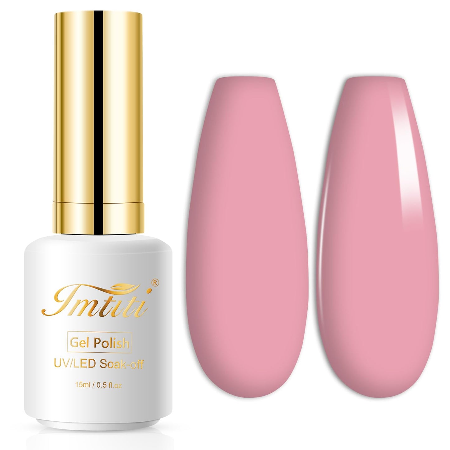 Imtiti Gel Nail Polish Nude Pink Gel Polish, 0.5 Fl Oz