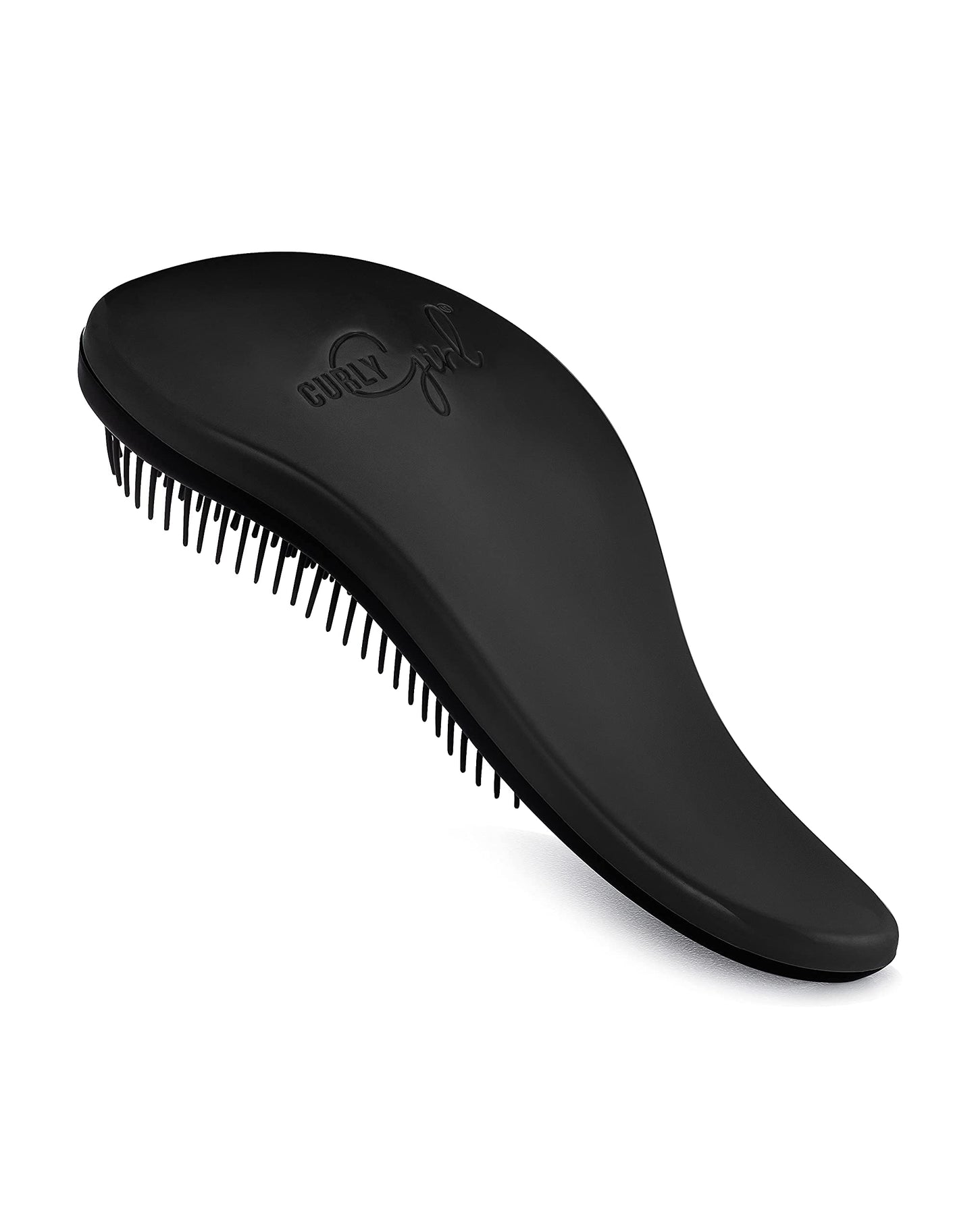 Curly Girl Breeze Thru Detangling Brush | Hair Detangler Hairbrush for Adults & Kids | Gets Rid of Tangles & Knots in Natural, Curly, Straight, Wet or Dry Hair (Black)