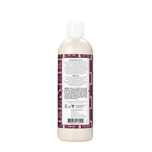 Nubian Heritage Body Wash Goats Milk and Chai Soothing & Hydrating Body Cleanser Made with Fair Trade Shea Butter, 13 oz