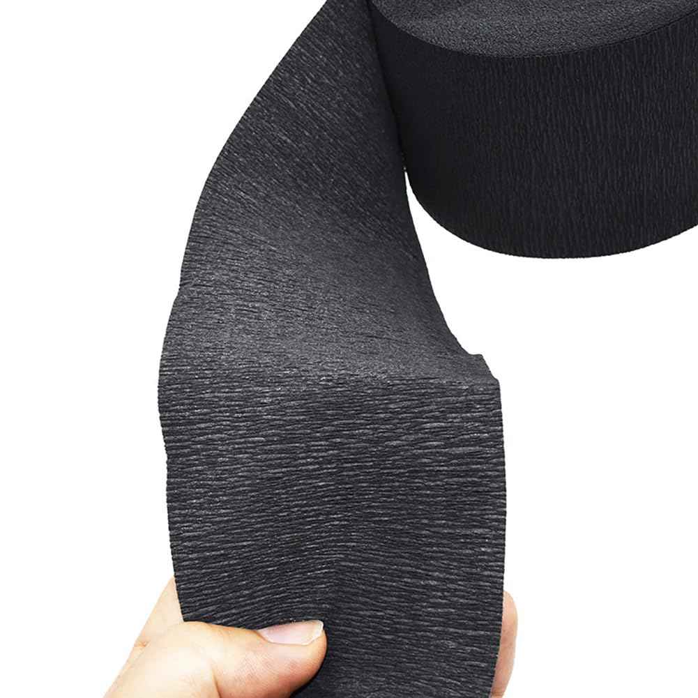 UUYYEO 2 Rolls Black Neck Paper Strips Barber Neck Band Hair Wrap Paper Styling Strips Hair Cutting Supplies for Salon Barber Shop