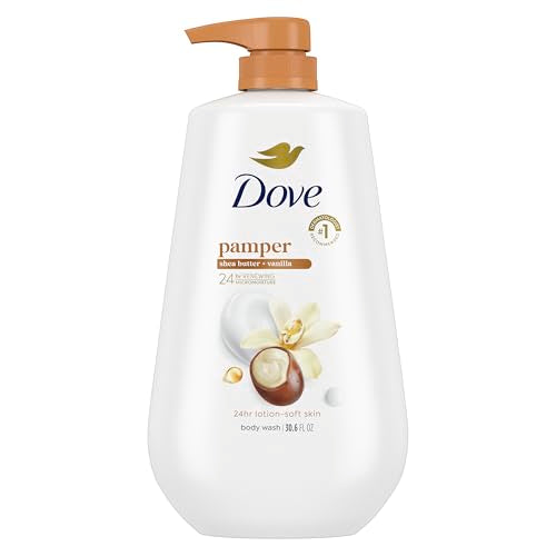 Dove Moisturizing Body Wash, Shea Butter & Vanilla, 30.6 oz