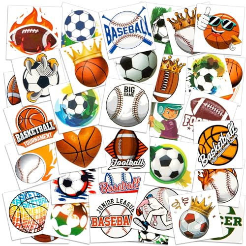Sports Temporary Tattoos for Kids (300+ Designs)