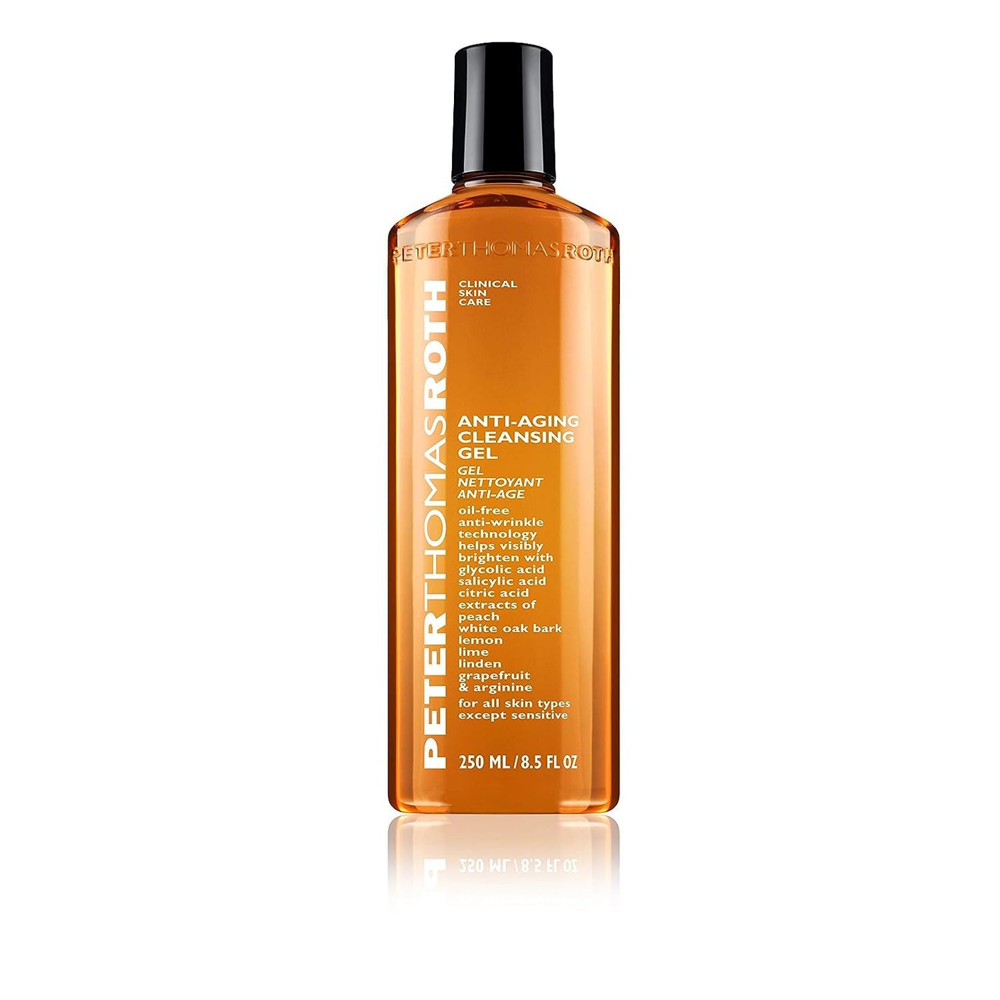 Peter Thomas Roth | Anti-Aging Cleansing Gel | Face Wash with Anti-Wrinkle Technology, Exfoliates with Glycolic Acid and Salicylic Acid, 8.5 Fl Oz