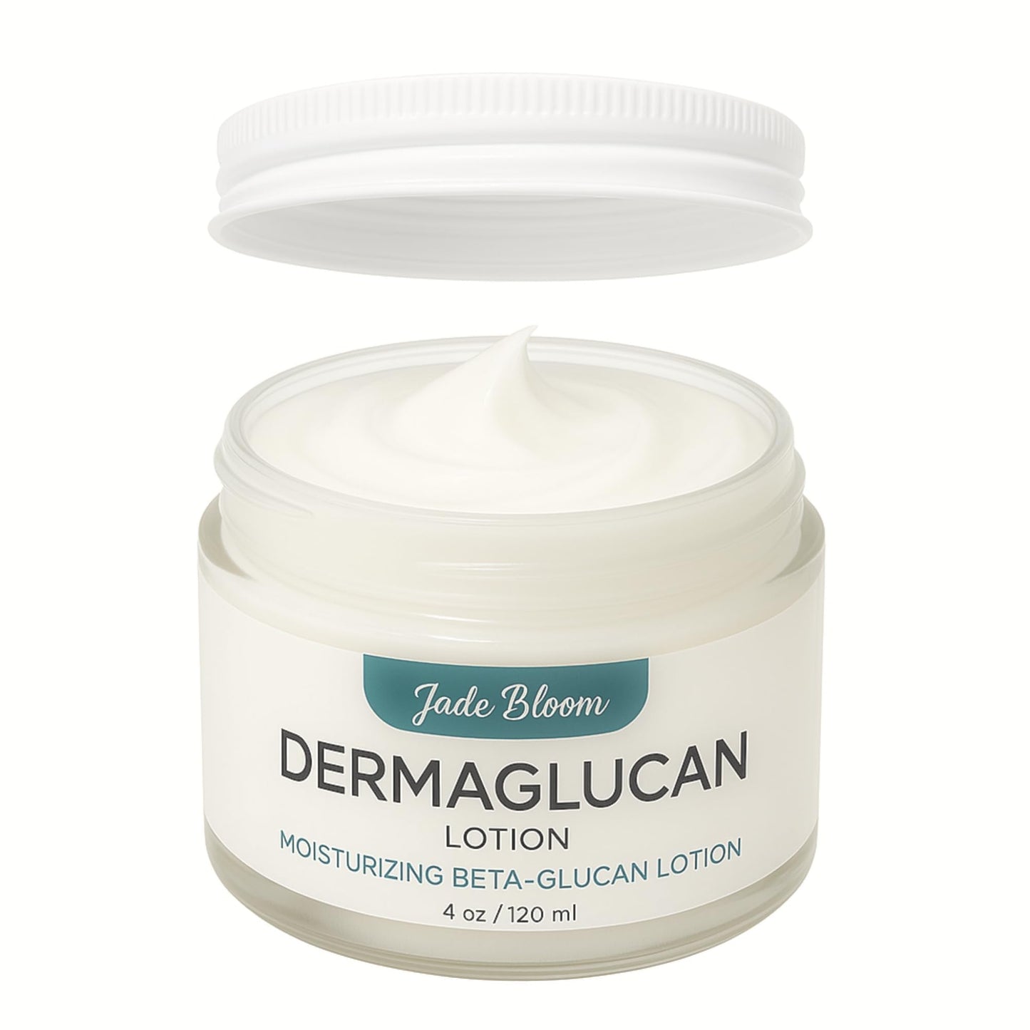 Jade Bloom Dermaglucan Beta Glucan Cream Lotion Moisturizer Skincare | Daily Hydrating Face & Body Hydration, (4oz)