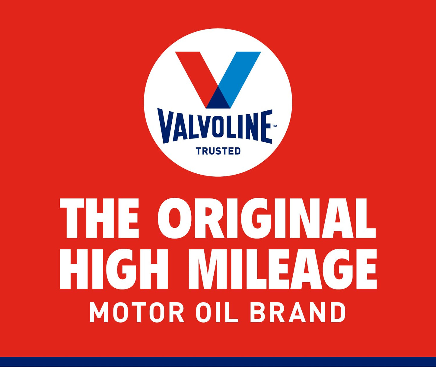 Valvoline High Mileage with MaxLife Technology SAE 20W-50 Synthetic Blend Motor Oil 1 QT