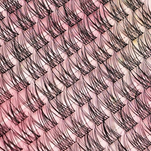 YooNoya 14mm Wispy Eyelash Clusters A-QX-14mm Invisible Band - Reusable Natural Lashes