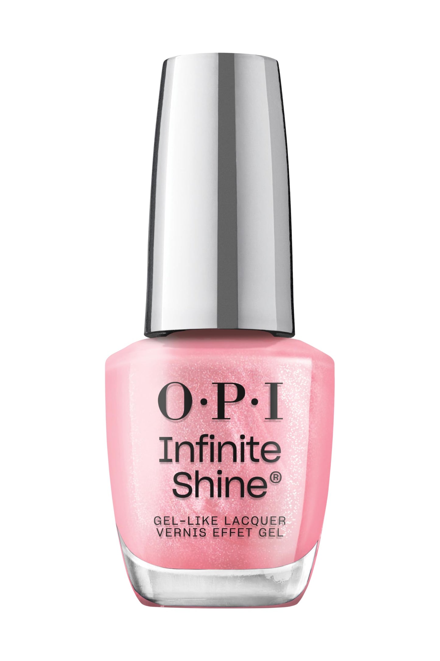 OPI Infinite Shine Long-Wear Soft Shimmer Finish Sheer Pink Nail Polish, Up to 11 days of wear & Gel-Like Shine, Princesses Rule!, 0.5 fl oz