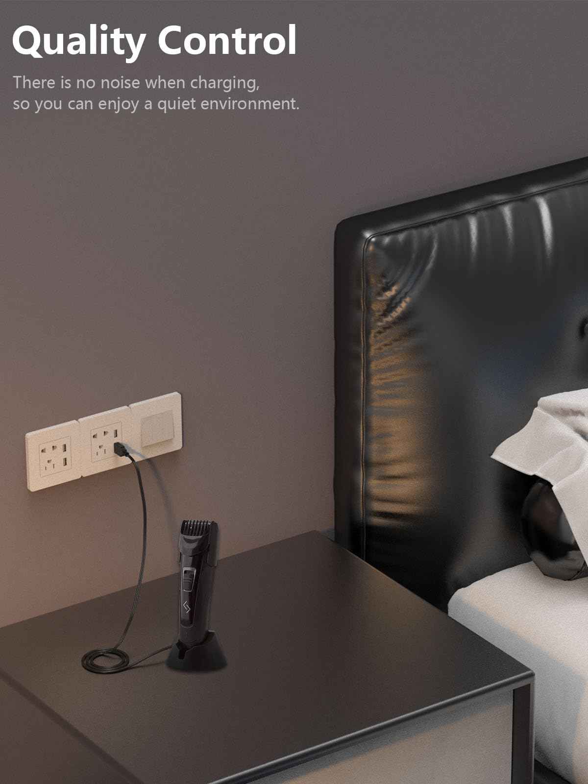 USB Charger Cord Compatible with Hatteker Cordless Pro Hair Clippers Beard Trimmer RFC-588 RFC-598 RFC-690 RFC-692 RFC-696 RSCX-7568 RSCX-9598 Shaver Razor Power Charging Cable Replacement Black 5FT